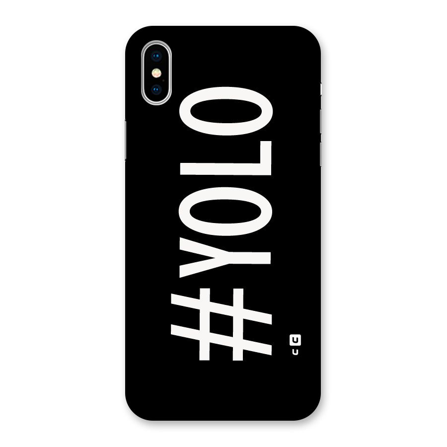 Yolo Back Case for iPhone XS
