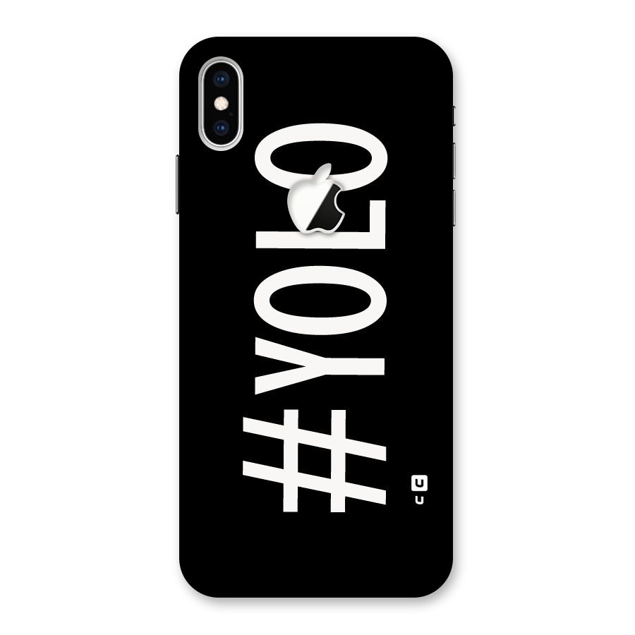 Yolo Back Case for iPhone XS Max Apple Cut