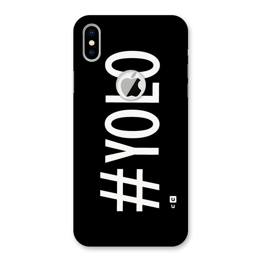 Yolo Back Case for iPhone X Logo Cut