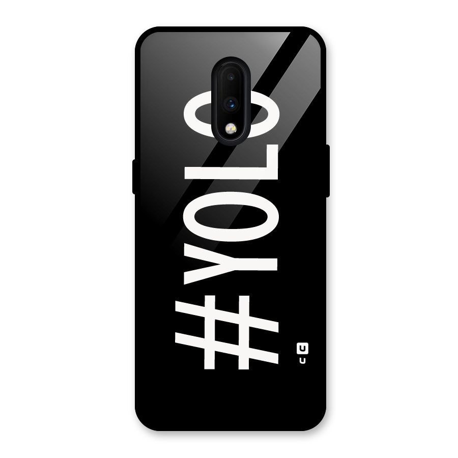 Yolo Glass Back Case for OnePlus 7