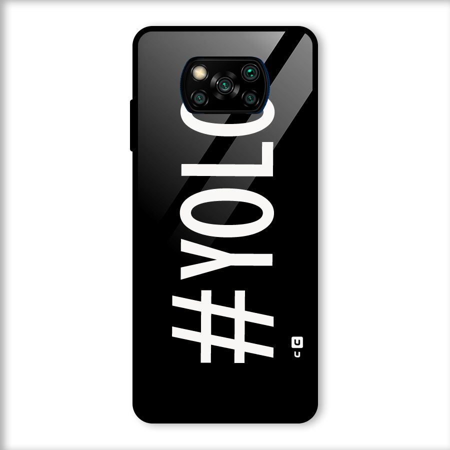 Yolo Glass Back Case for Poco X3