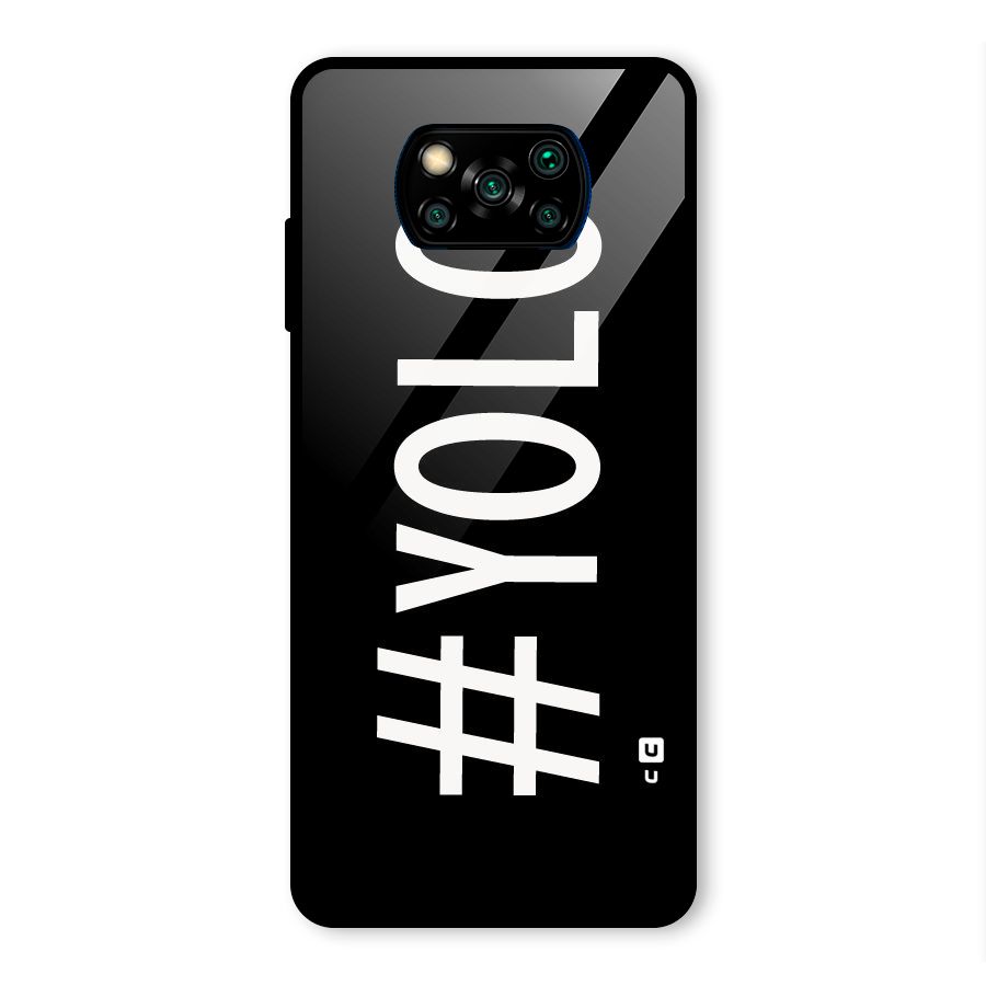 Yolo Glass Back Case for Poco X3 Pro