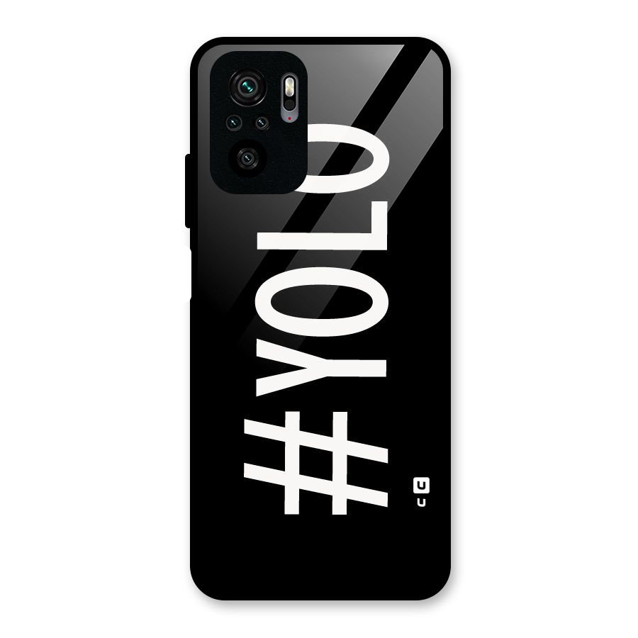 Yolo Glass Back Case for Redmi Note 10S