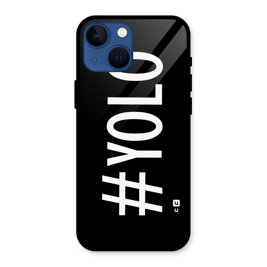 Yolo Glass Back Case for iPhone 13 Mini