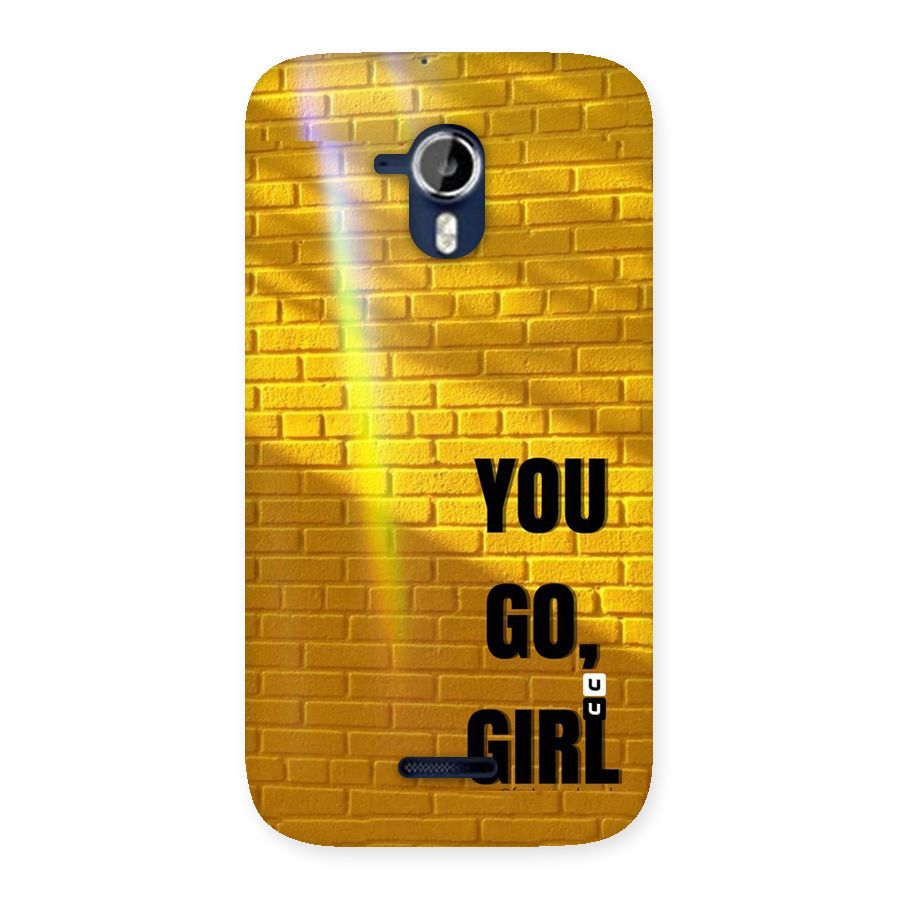 You Go Girl Wall Back Case for Micromax Canvas Magnus A117