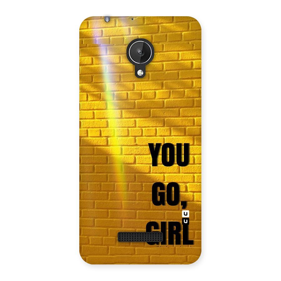 You Go Girl Wall Back Case for Micromax Canvas Spark Q380