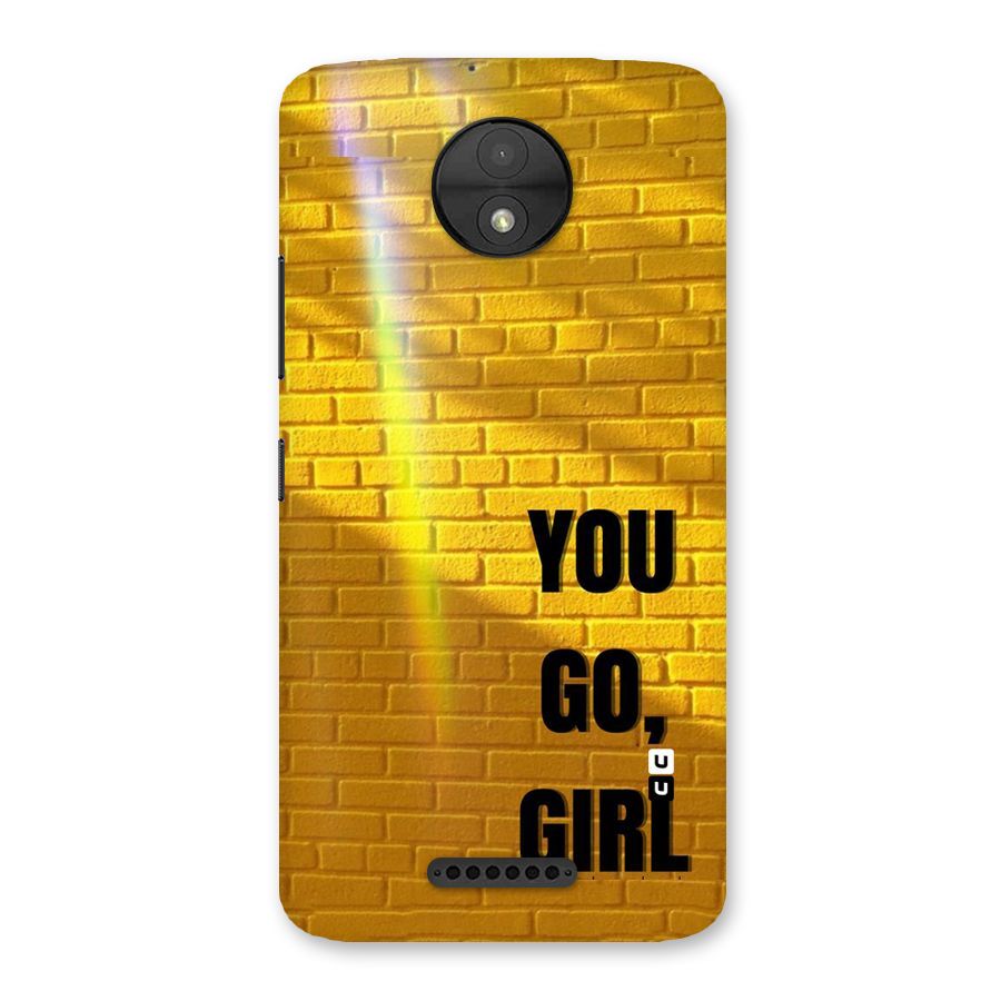 You Go Girl Wall Back Case for Moto C