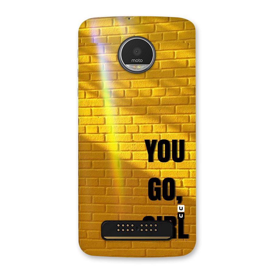 You Go Girl Wall Back Case for Moto Z Play