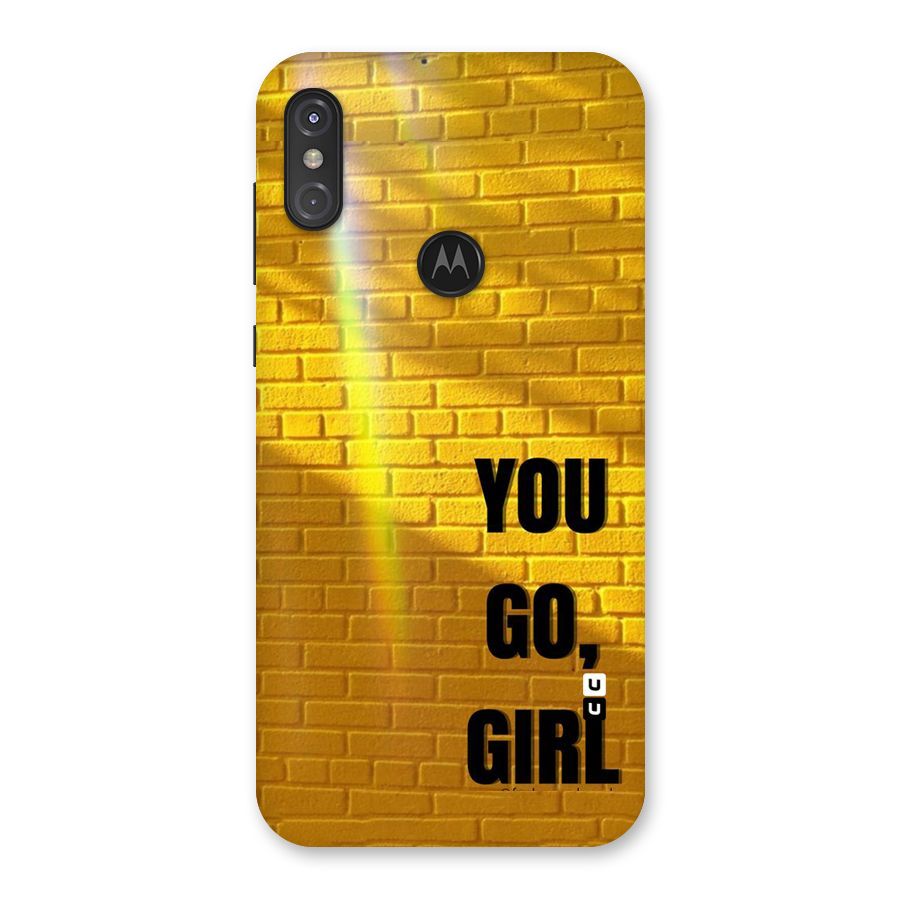 You Go Girl Wall Back Case for Motorola One Power