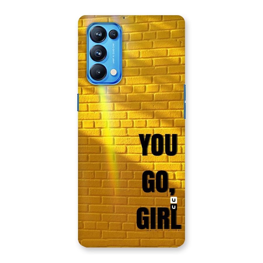 You Go Girl Wall Back Case for Oppo Reno5 Pro 5G