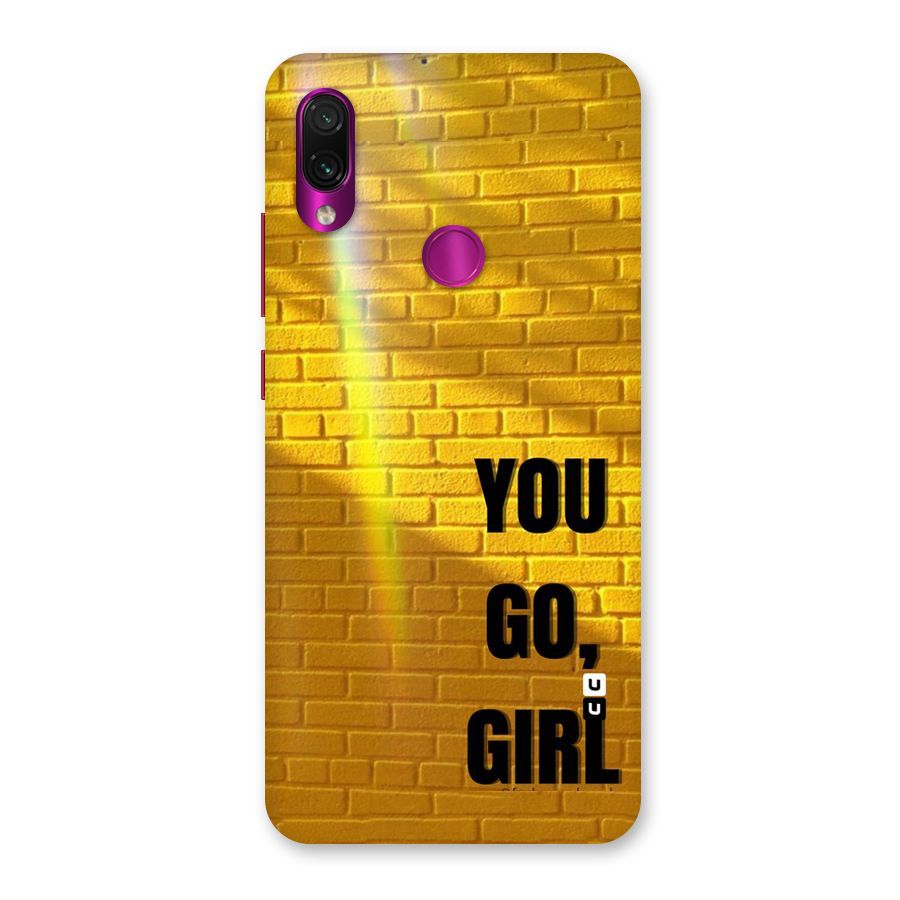 You Go Girl Wall Back Case for Redmi Note 7 Pro