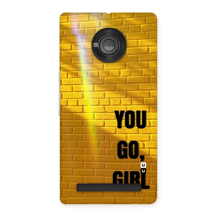 You Go Girl Wall Back Case for Yu Yunique
