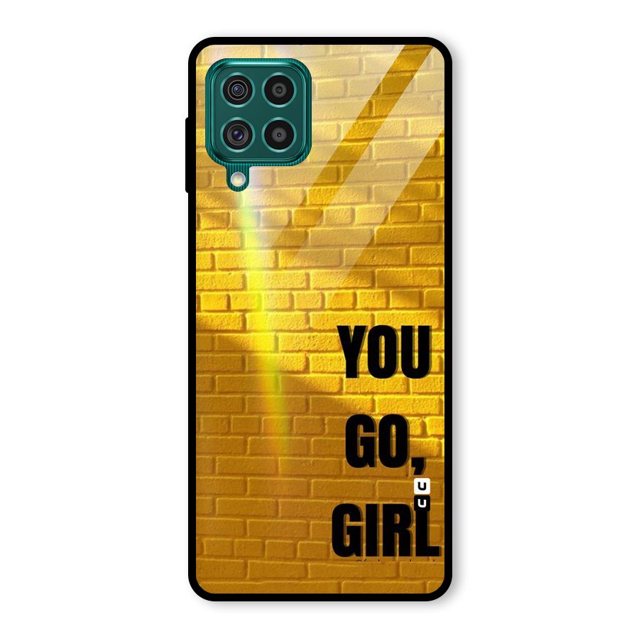 You Go Girl Wall Glass Back Case for Galaxy F62