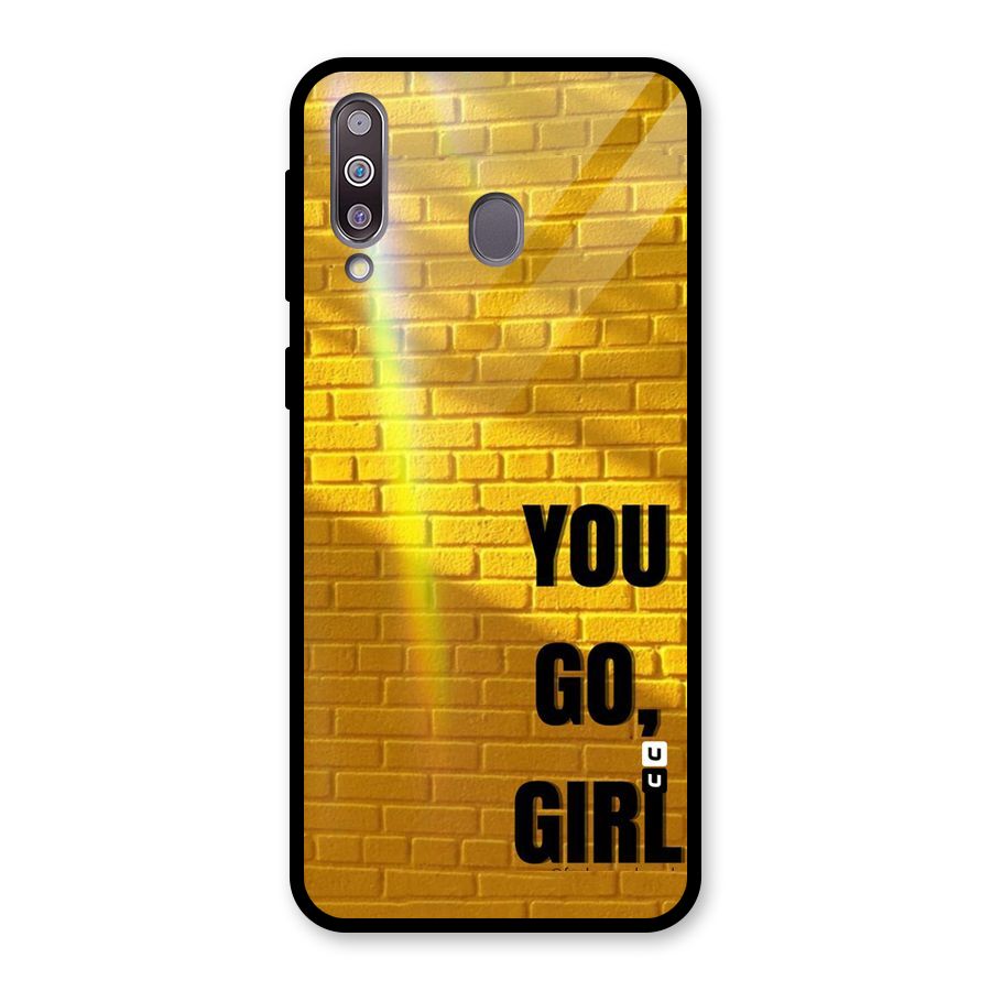 You Go Girl Wall Glass Back Case for Galaxy M30