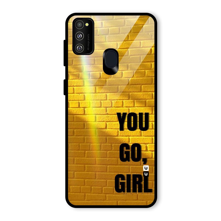 You Go Girl Wall Glass Back Case for Galaxy M30s