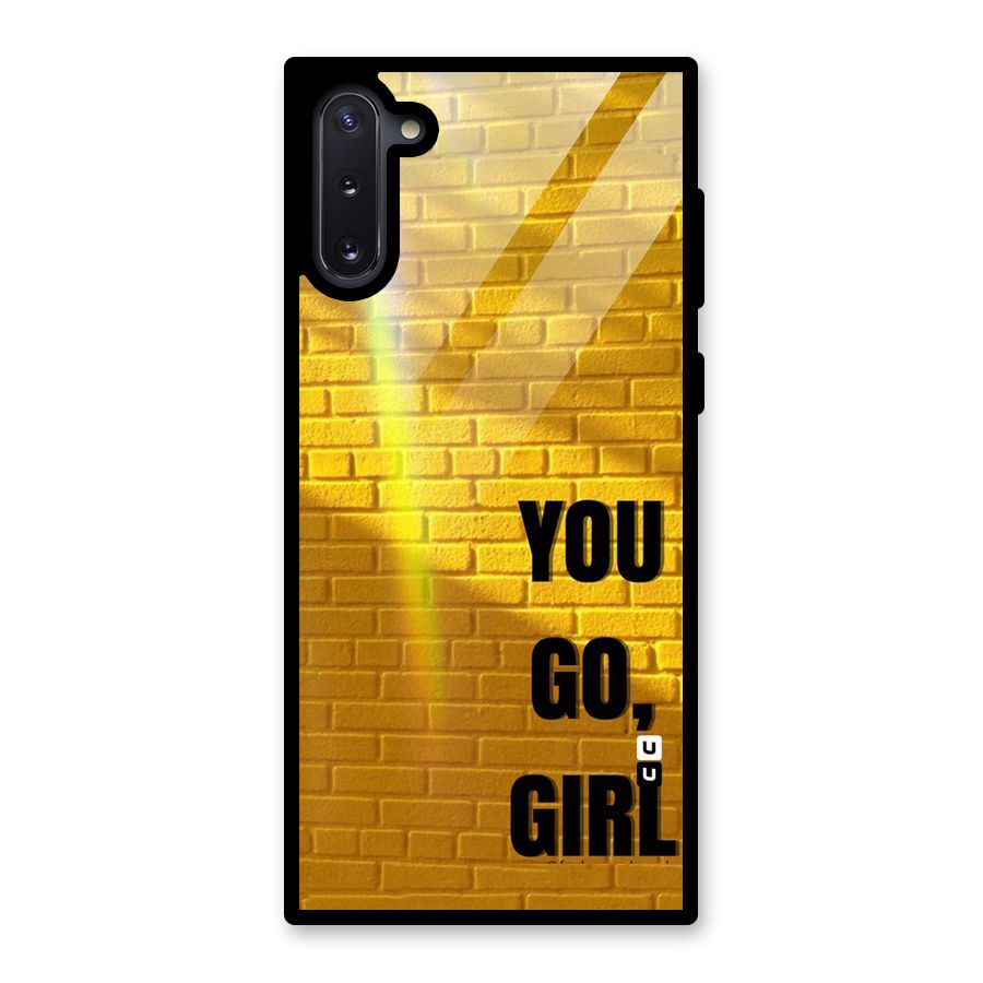 You Go Girl Wall Glass Back Case for Galaxy Note 10