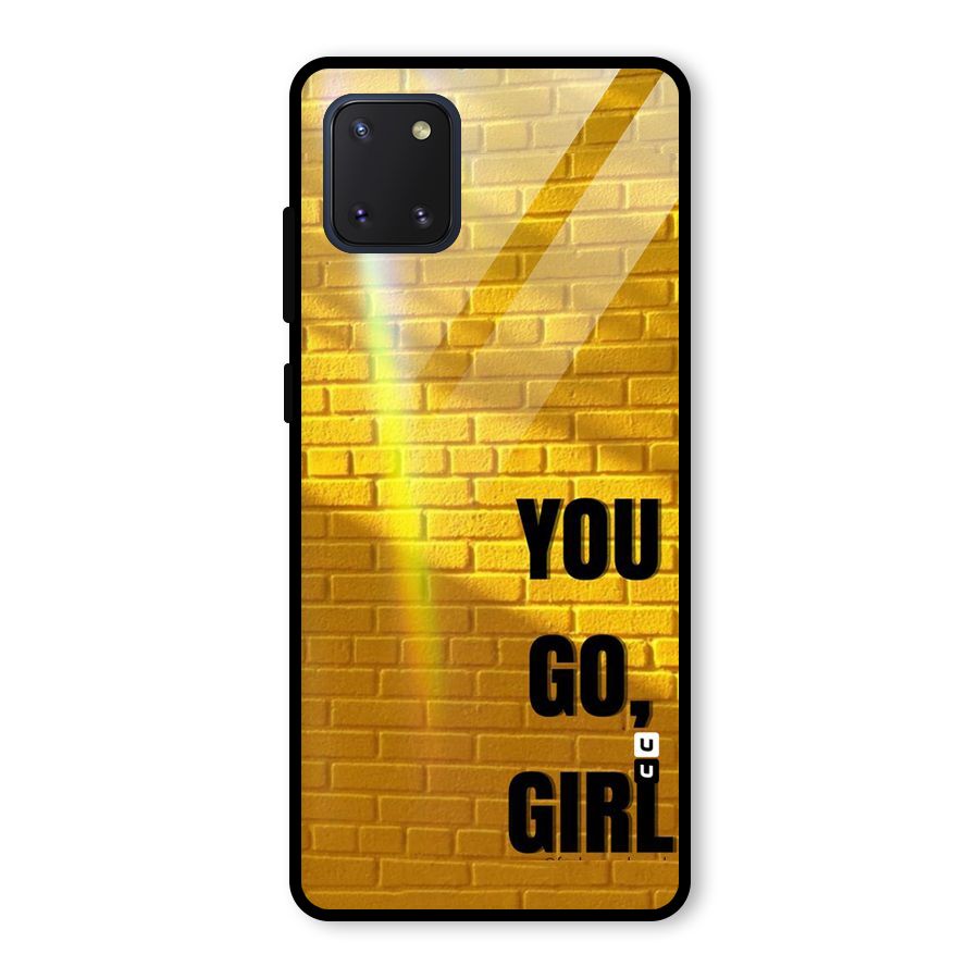 You Go Girl Wall Glass Back Case for Galaxy Note 10 Lite