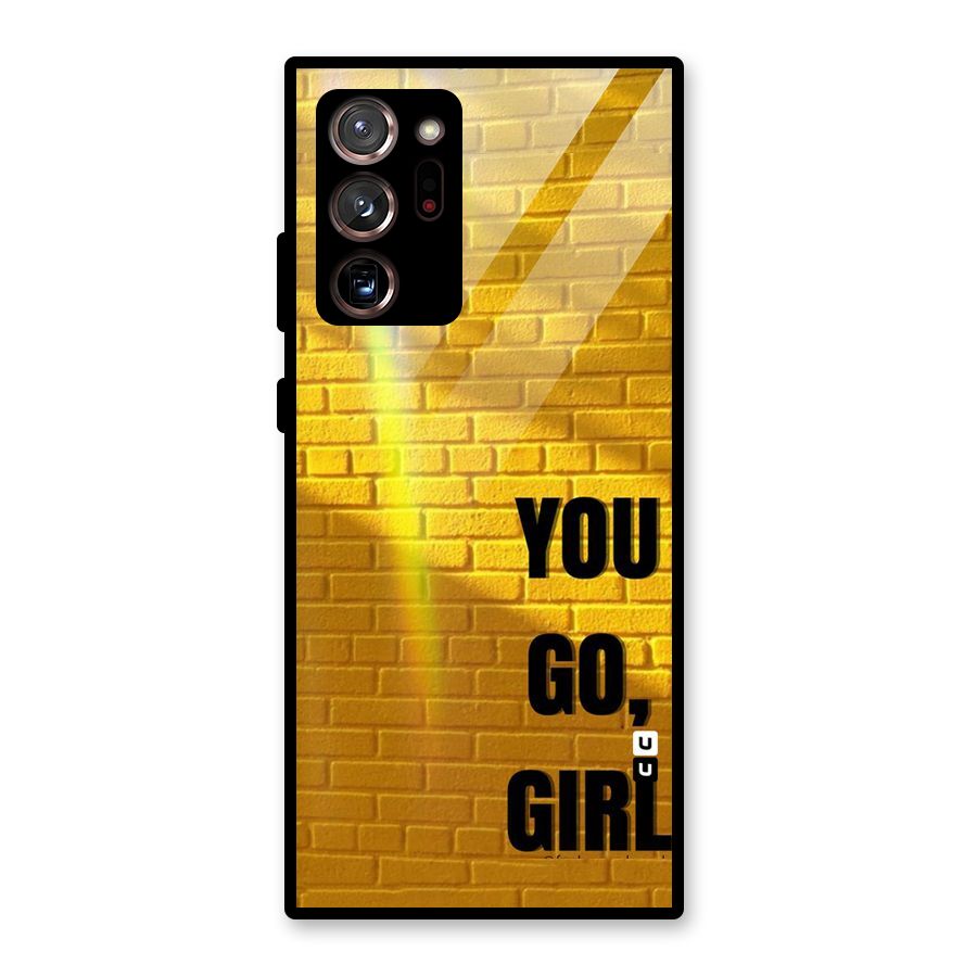 You Go Girl Wall Glass Back Case for Galaxy Note 20 Ultra