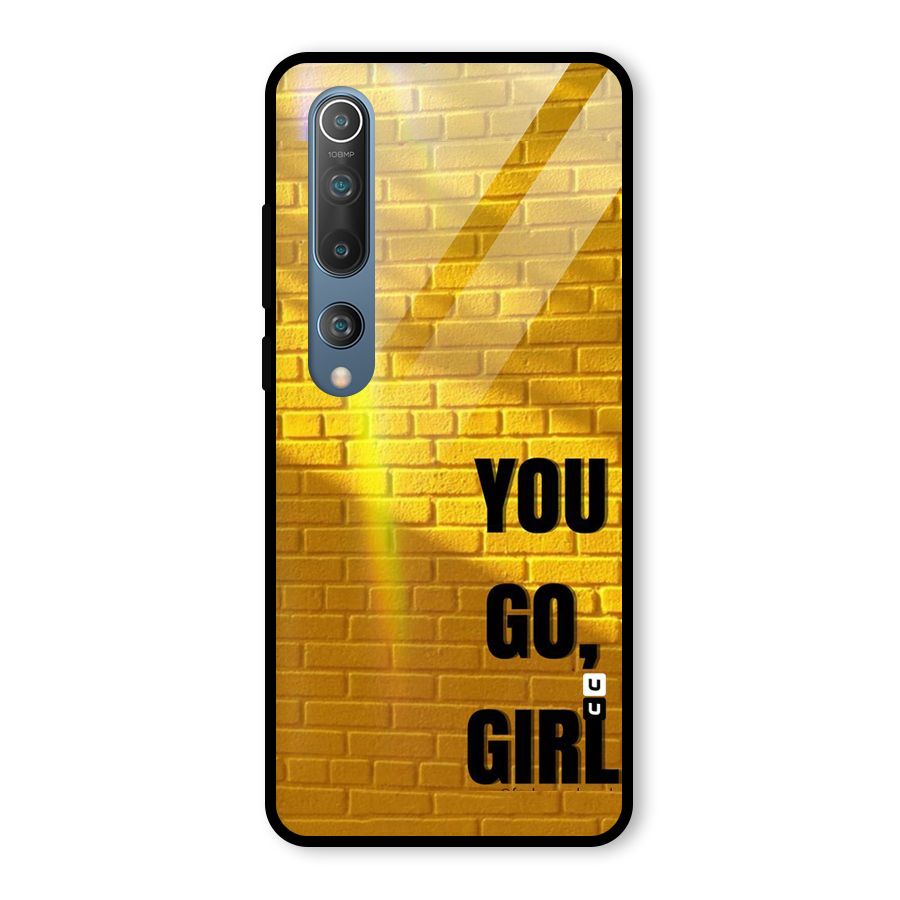 You Go Girl Wall Glass Back Case for Mi 10