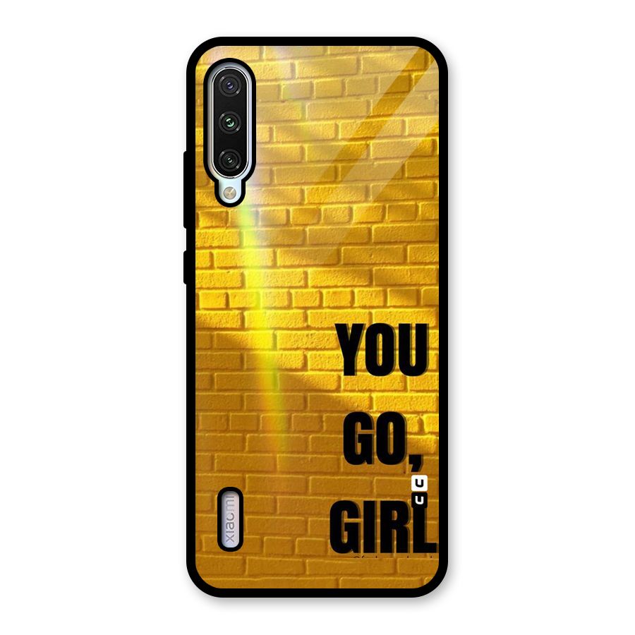 You Go Girl Wall Glass Back Case for Mi A3