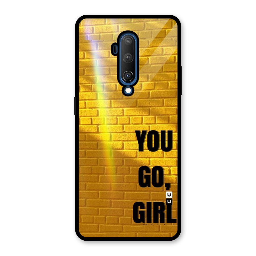 You Go Girl Wall Glass Back Case for OnePlus 7T Pro