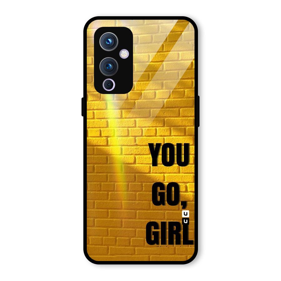 You Go Girl Wall Glass Back Case for OnePlus 9