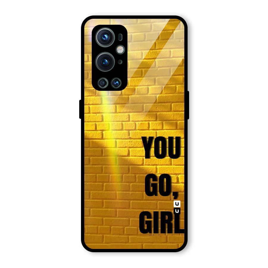 You Go Girl Wall Glass Back Case for OnePlus 9 Pro