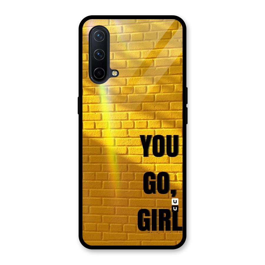 You Go Girl Wall Glass Back Case for OnePlus Nord CE 5G