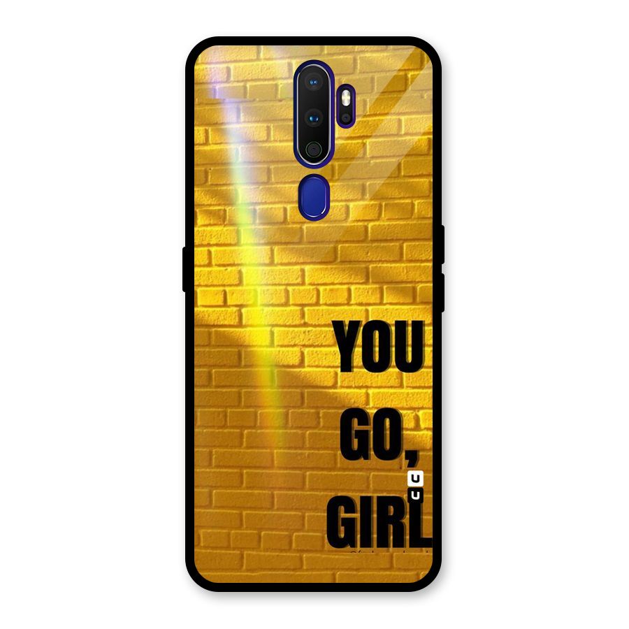 You Go Girl Wall Glass Back Case for Oppo A9 (2020)