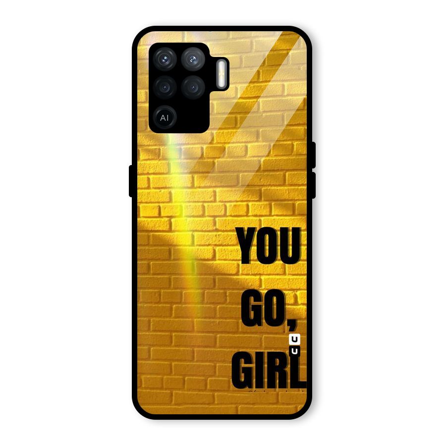 You Go Girl Wall Glass Back Case for Oppo F19 Pro