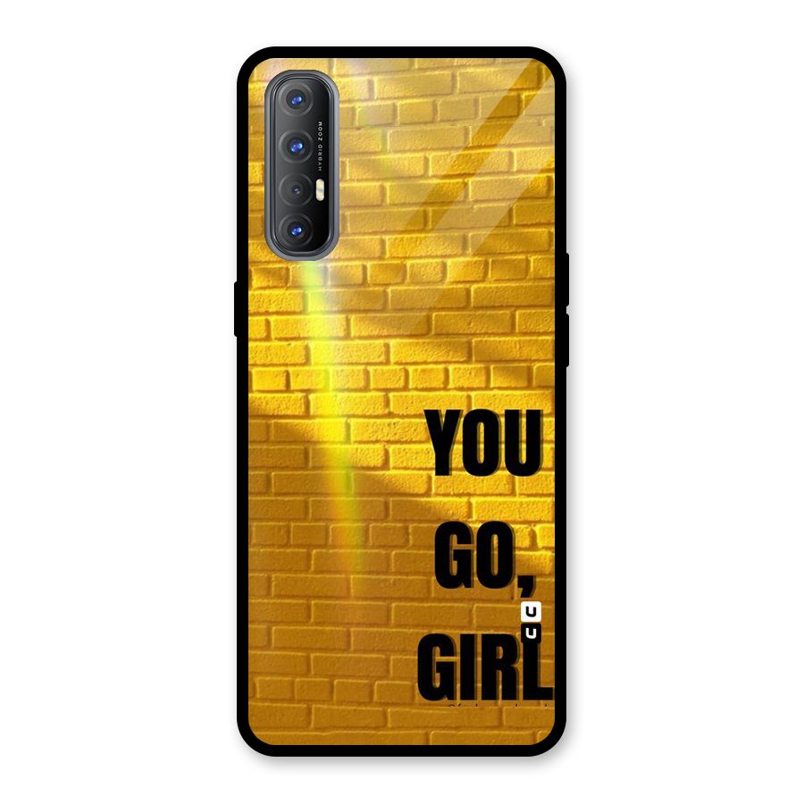 You Go Girl Wall Glass Back Case for Oppo Reno3 Pro