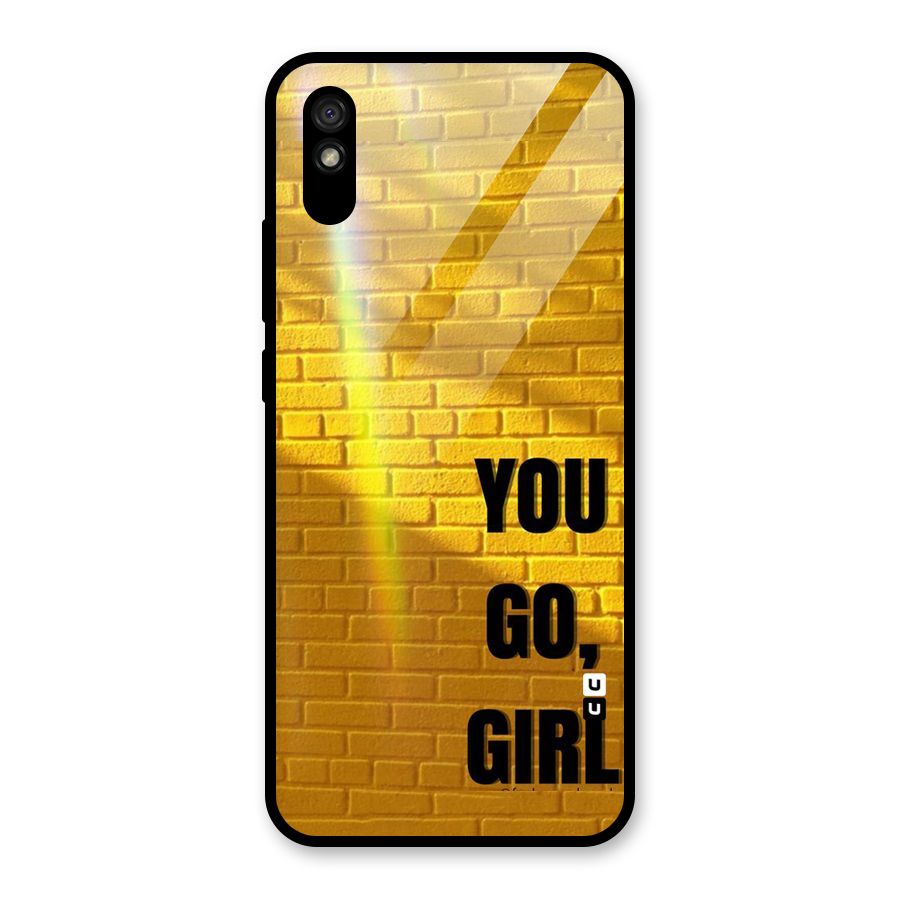 You Go Girl Wall Glass Back Case for Redmi 9A