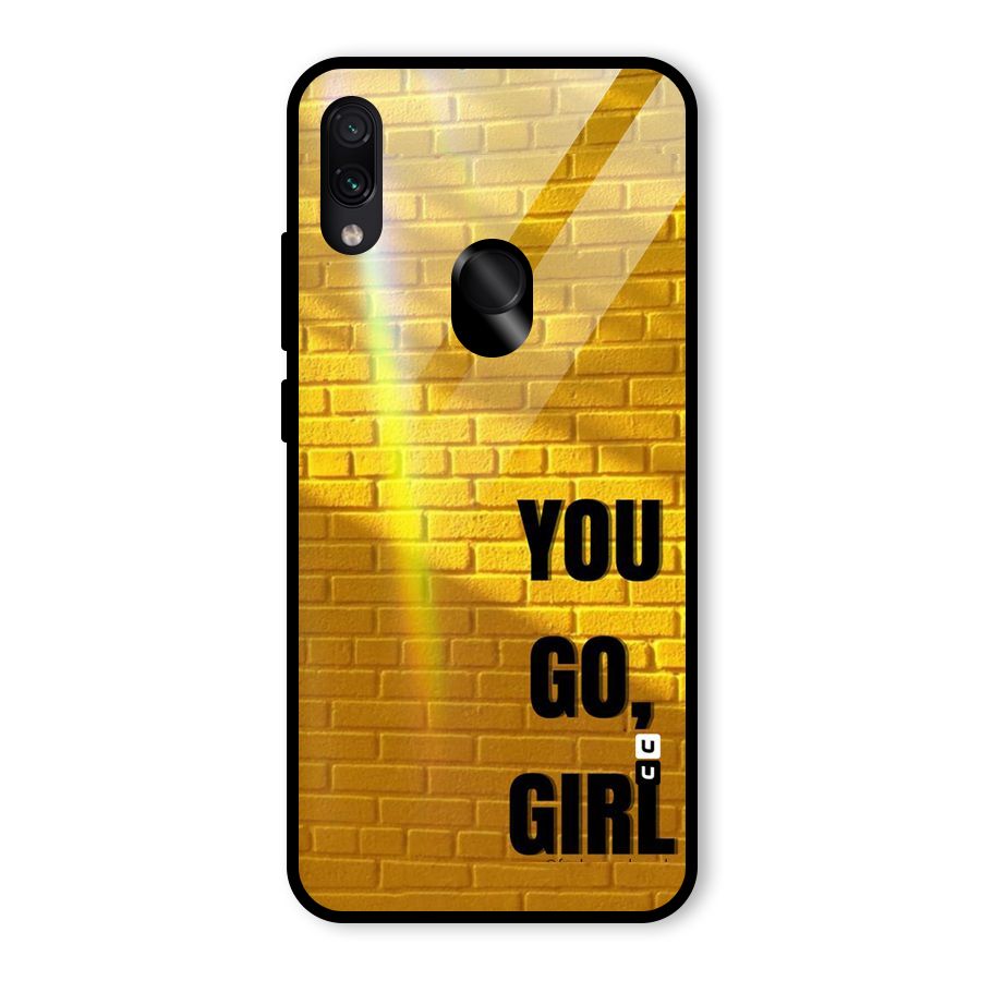 You Go Girl Wall Glass Back Case for Redmi Note 7 Pro