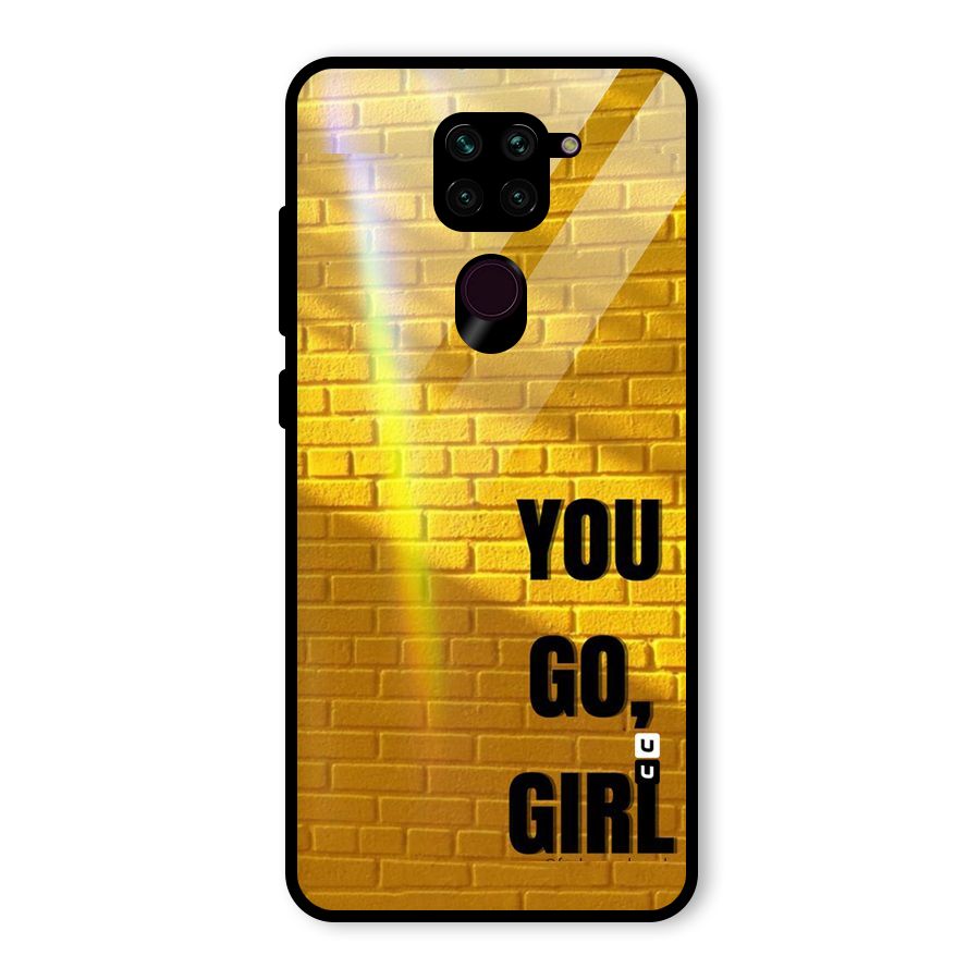 You Go Girl Wall Glass Back Case for Redmi Note 9
