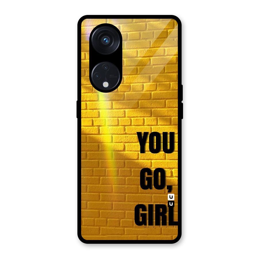 You Go Girl Wall Glass Back Case for Reno8 T 5G