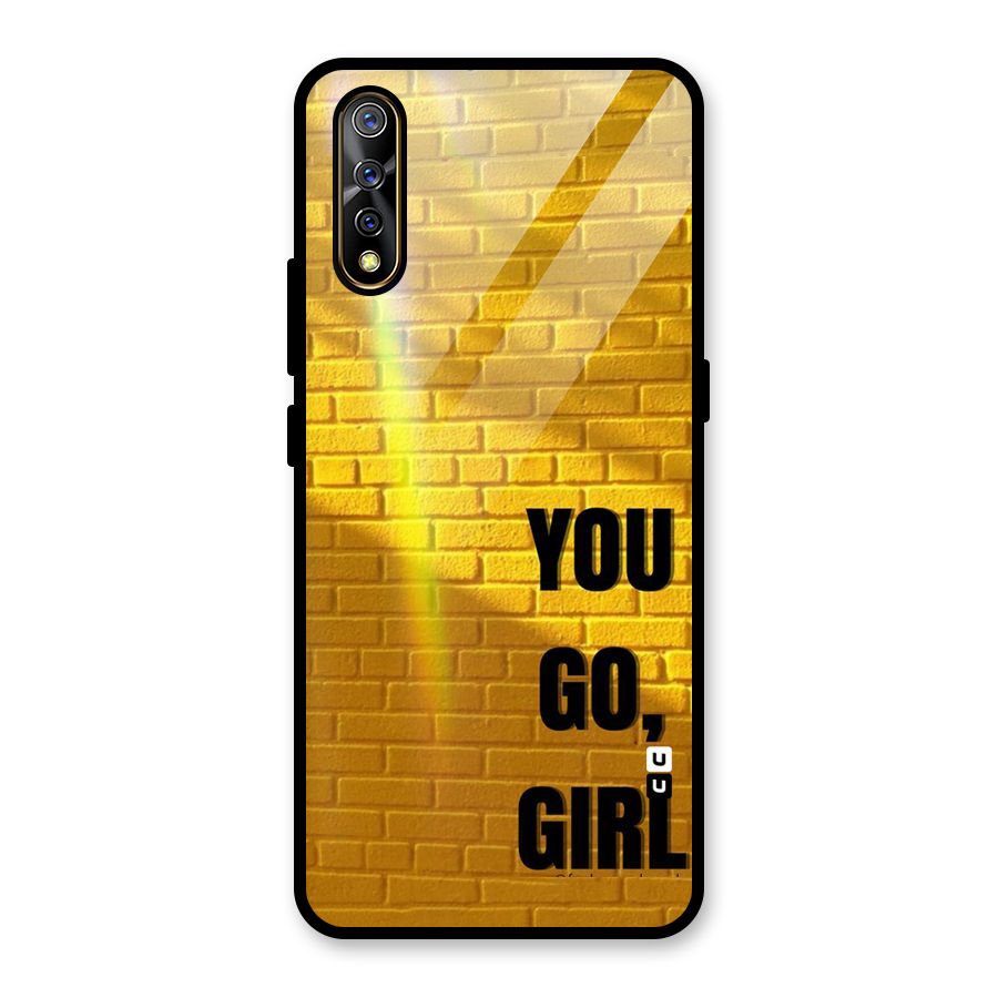 You Go Girl Wall Glass Back Case for Vivo S1