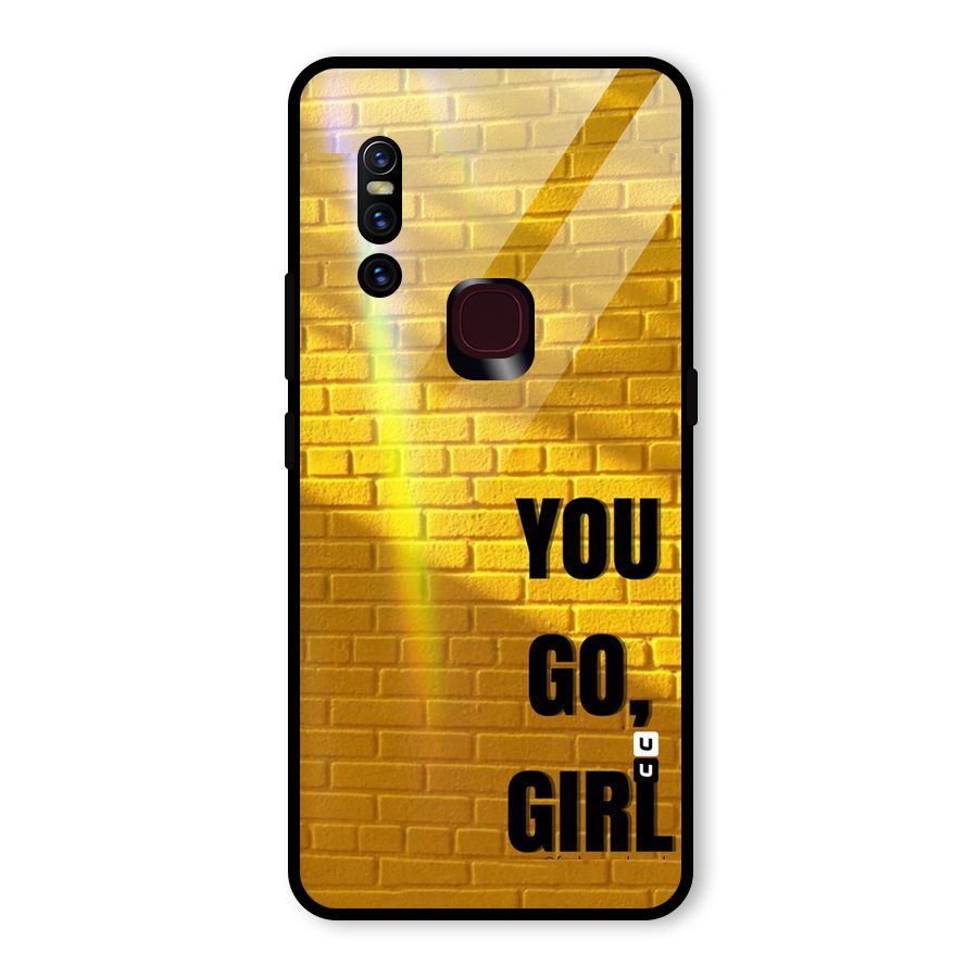 You Go Girl Wall Glass Back Case for Vivo V15