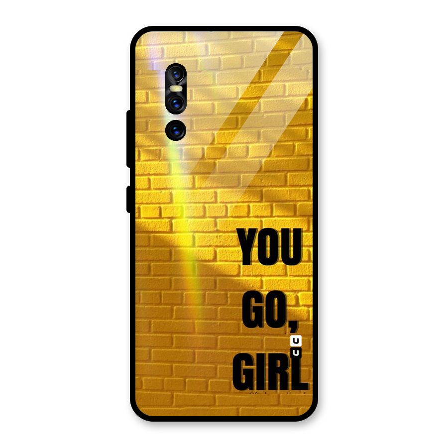 You Go Girl Wall Glass Back Case for Vivo V15 Pro