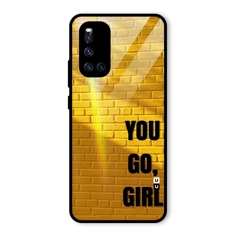 You Go Girl Wall Glass Back Case for Vivo V19