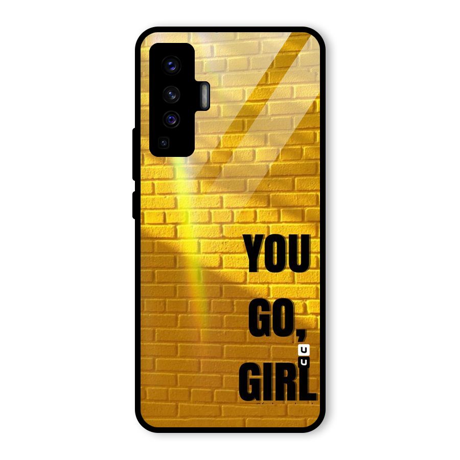 You Go Girl Wall Glass Back Case for Vivo X50