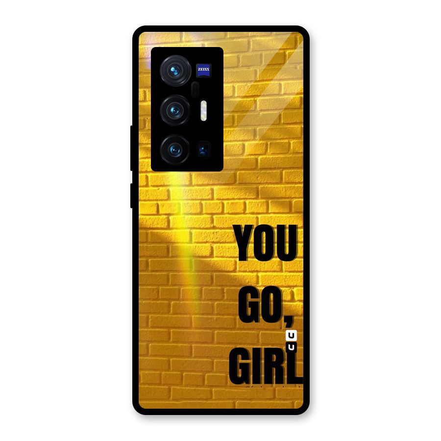 You Go Girl Wall Glass Back Case for Vivo X70 Pro Plus