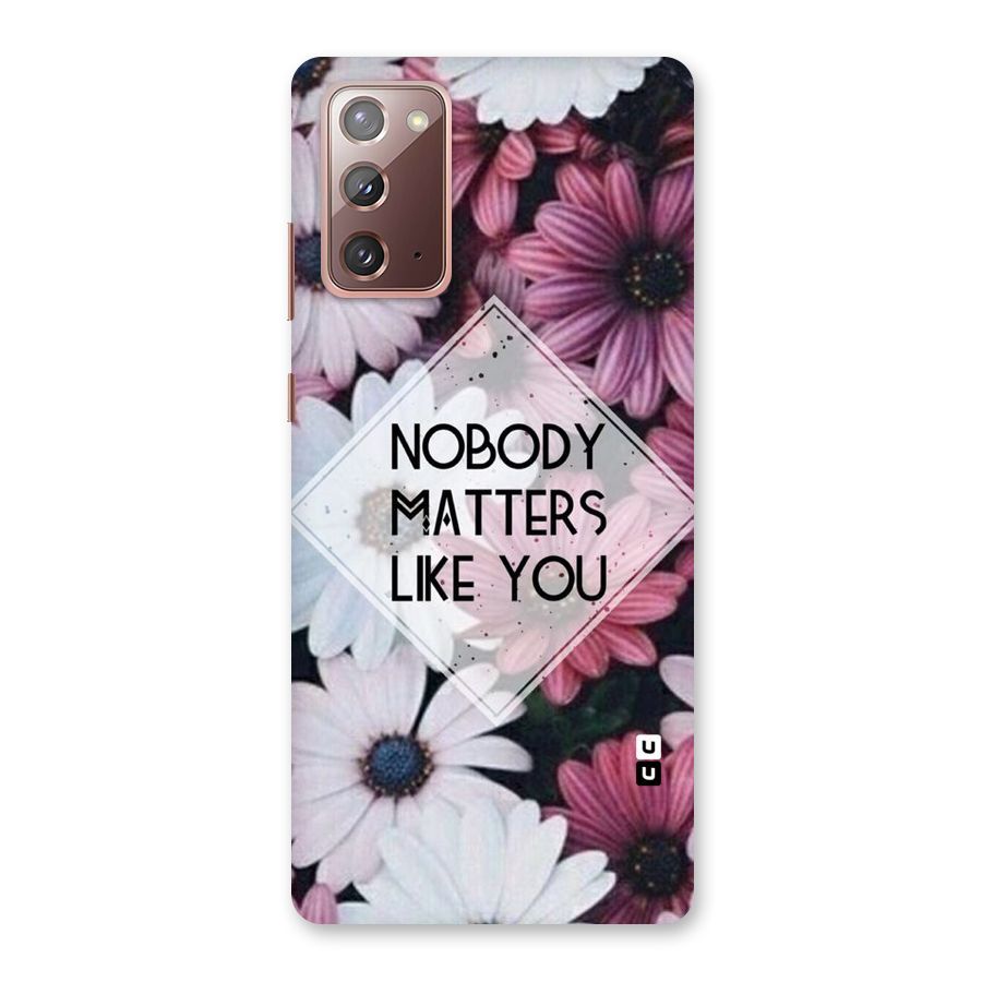 You Matter Back Case for Galaxy Note 20