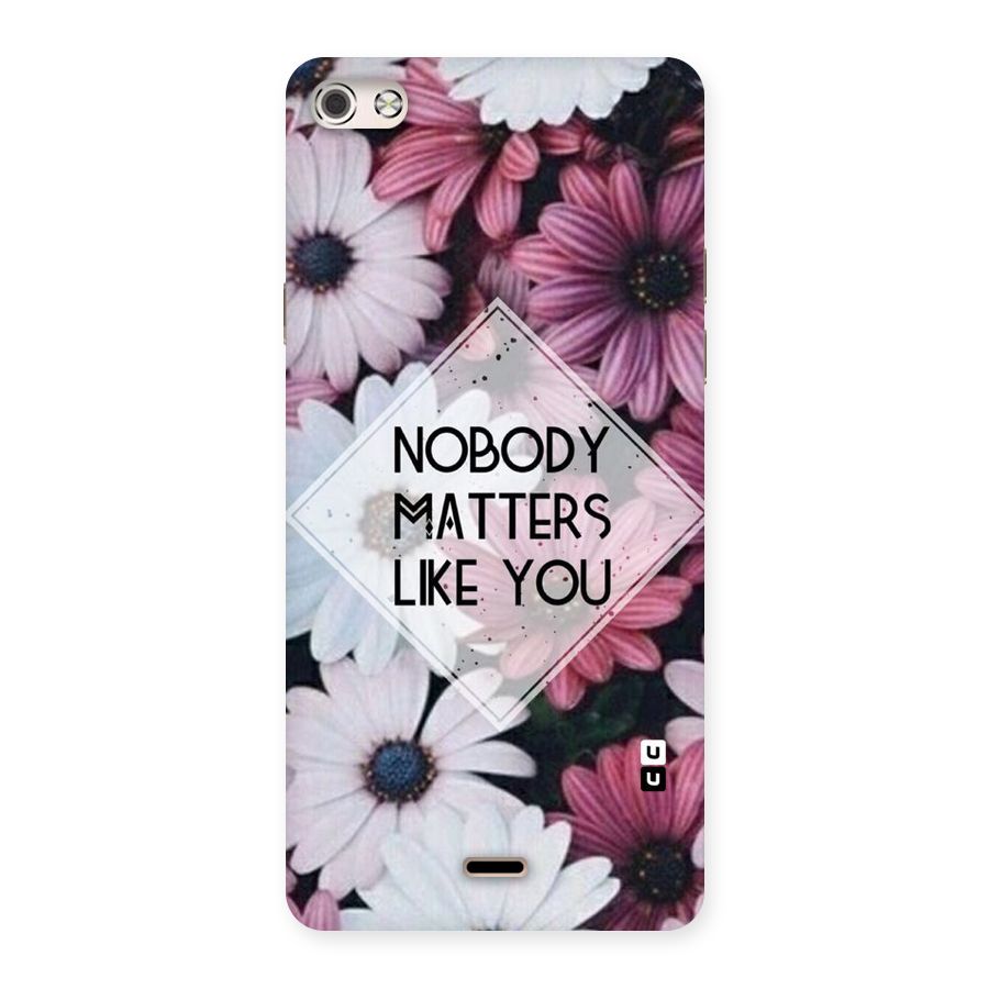 You Matter Back Case for Micromax Canvas Silver 5