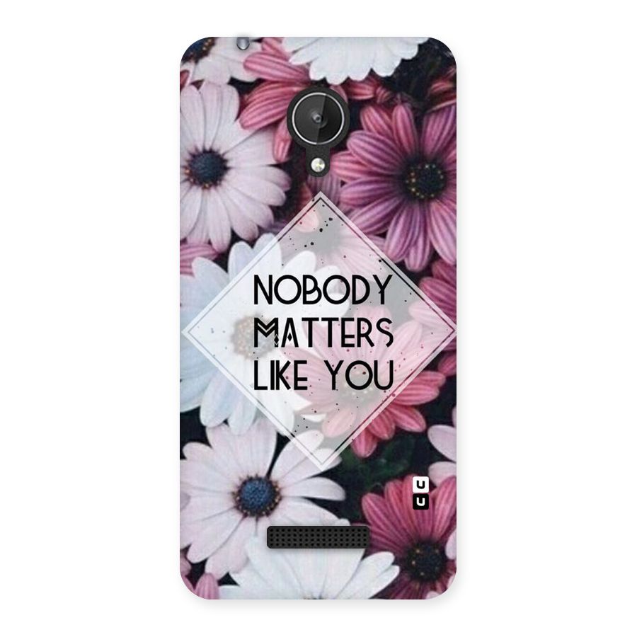 You Matter Back Case for Micromax Canvas Spark Q380