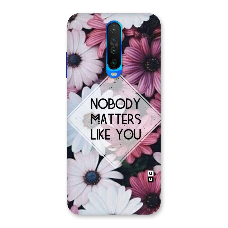 You Matter Back Case for Poco X2