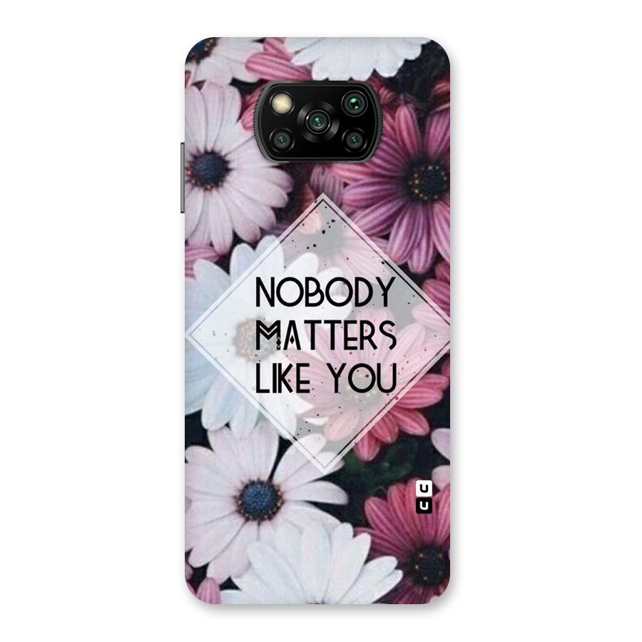 You Matter Back Case for Poco X3