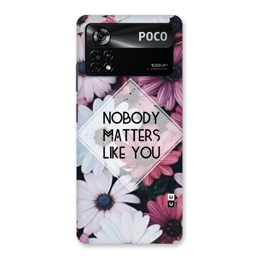 You Matter Back Case for Poco X4 Pro 5G