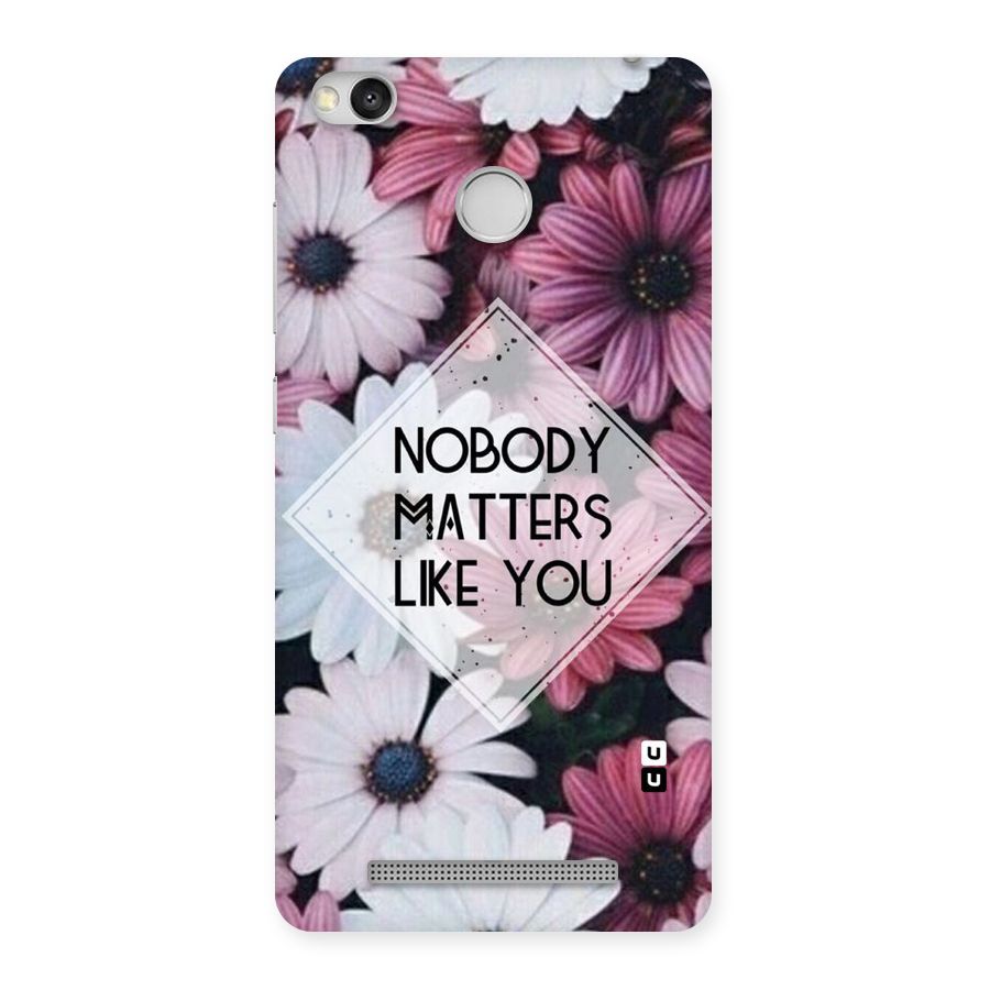 You Matter Back Case for Redmi 3S Prime