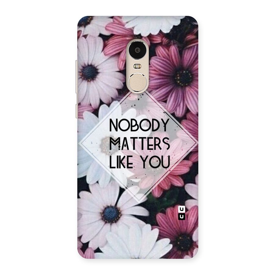 You Matter Back Case for Xiaomi Redmi Note 4