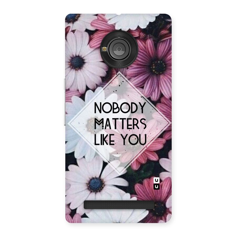 You Matter Back Case for Yu Yunique